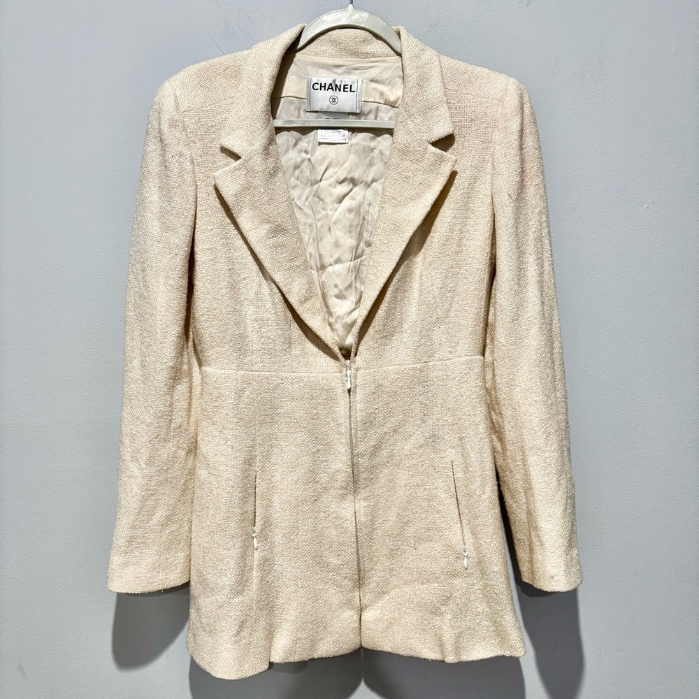 CHANEL tweed silk jacket